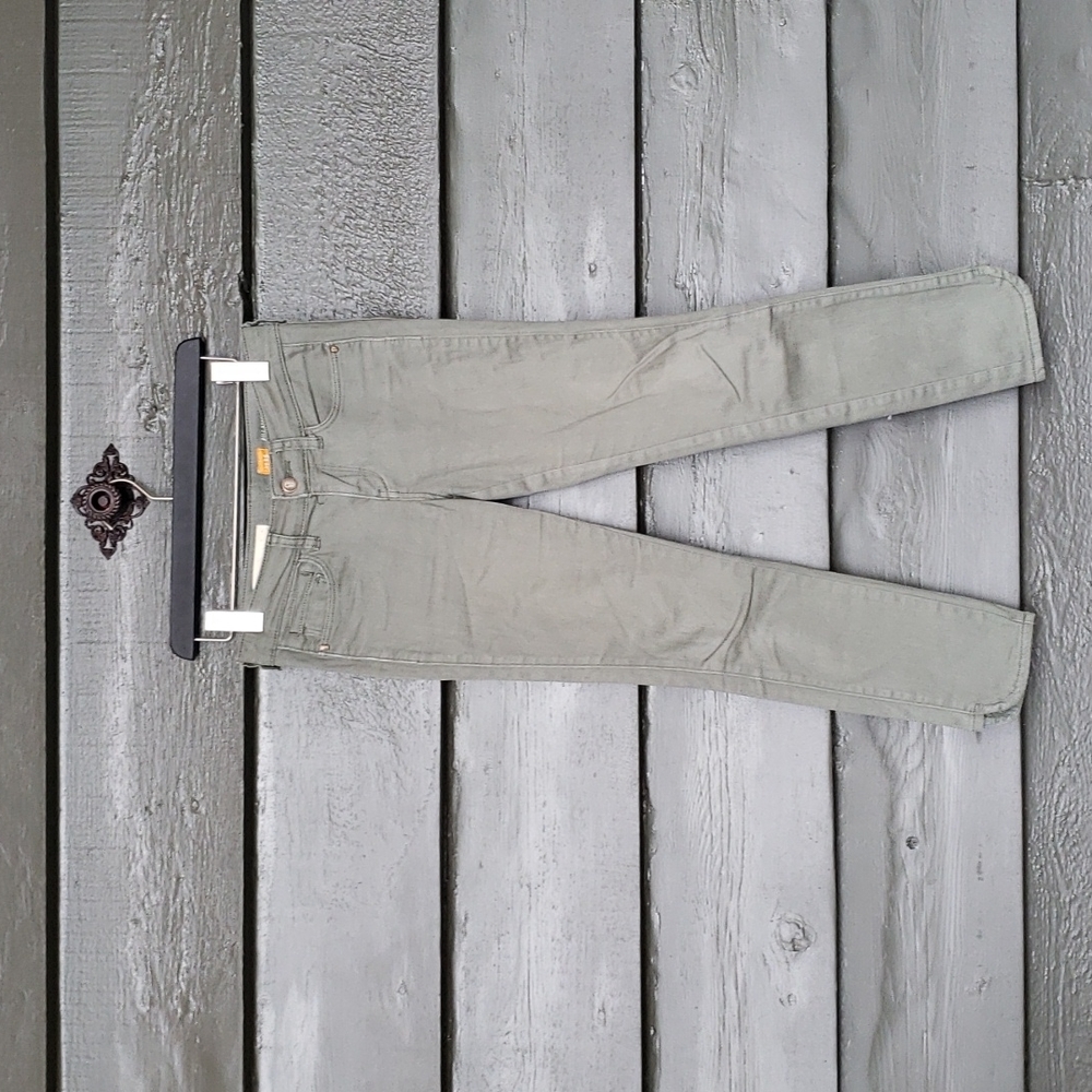 Anthropologie PILCRO Stet Cropped Ankle Jeans Olive sz 25 Women's - Picture 5 of 10